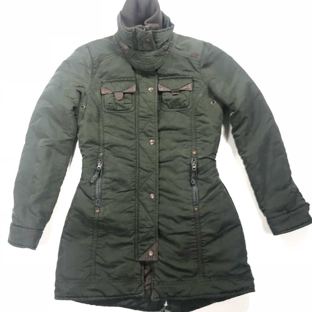 Miss Sixty Womens Jacket Size small Army Green